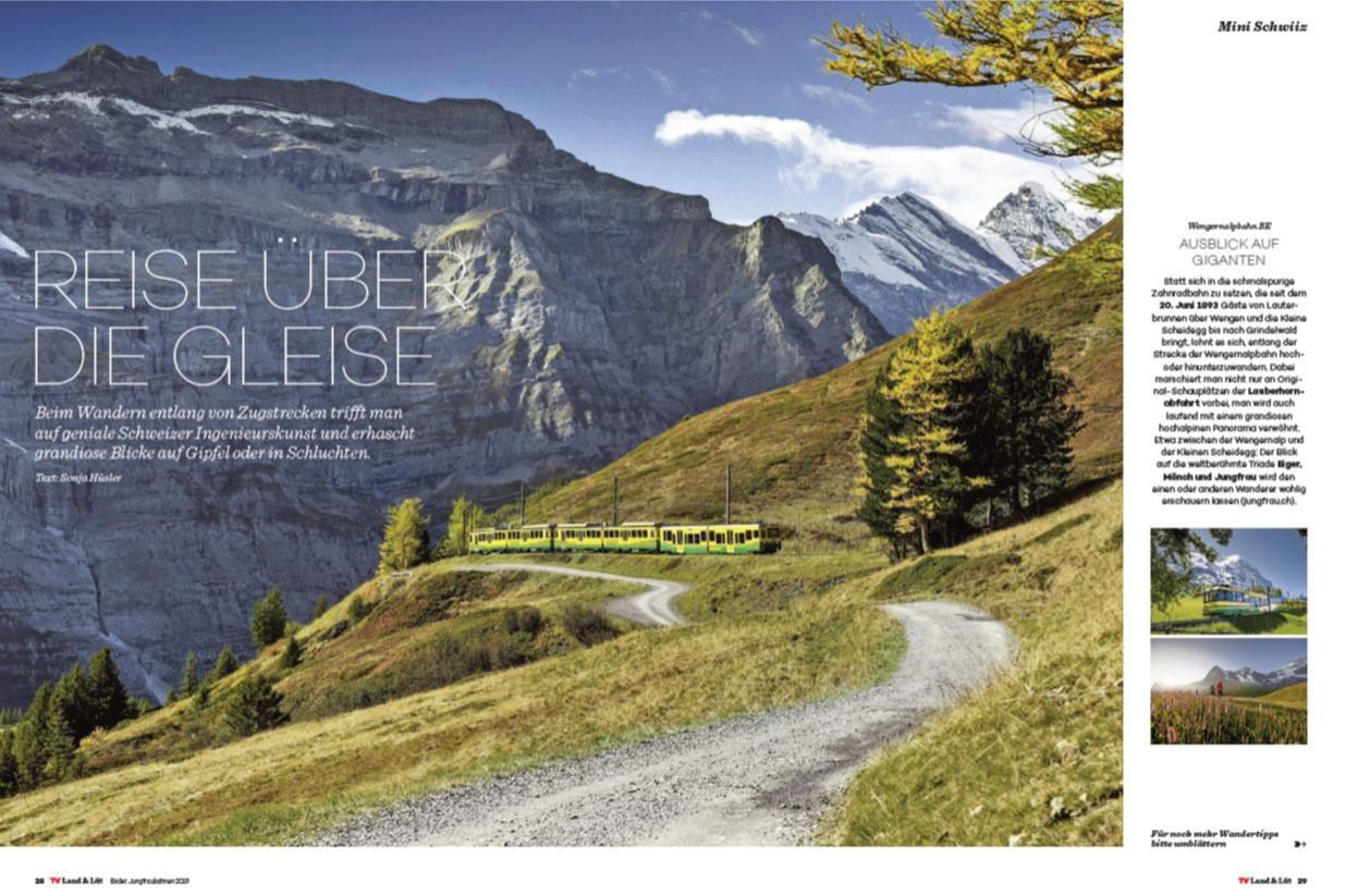 Magazin | TV Land & Lüt | Inhaltsseiten <h2>Grosser Magazinteil</h2>
<p> </p>
<p>Im grossen Magazinteile berichtet TV Land & Lüt über die Schweiz von ihrer schönsten Seite, die berührendsten Geschichten der TV-Lieblinge und Tierschicksalen, die ans Herz gehen.</p>